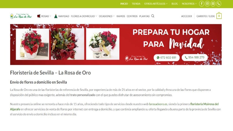 Las 5 mejores floristerías de Sevilla 3 floristeria-la-rosa-de-oro